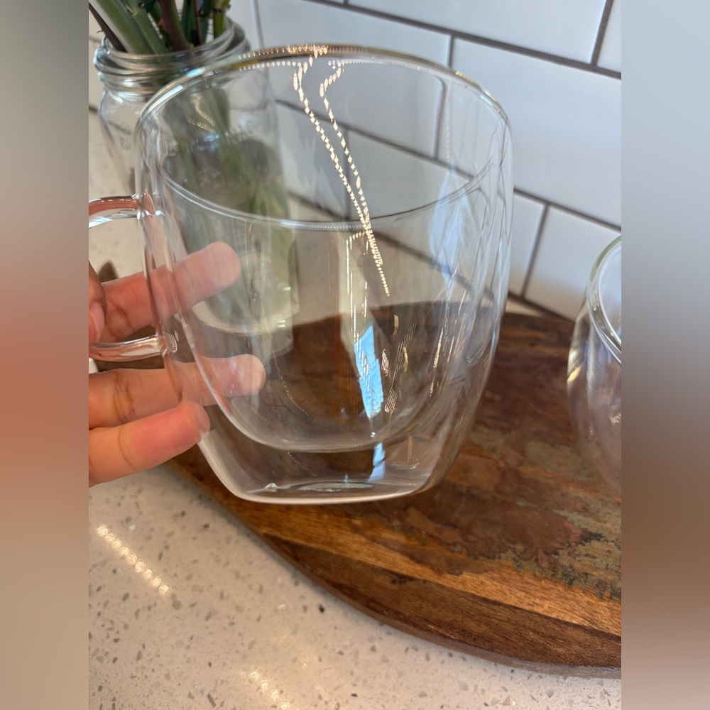 2 Villeroy & Boch Double-Walled Glass Mugs